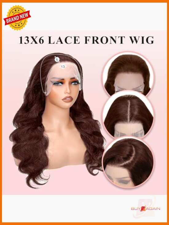 13x6 HD Lace Front Wig Human Hair Body Wave 200% Density Pre Plucked Amazon.com : 13x6 Lace Front Wigs Human Hair Body Wave Lace  main image 4